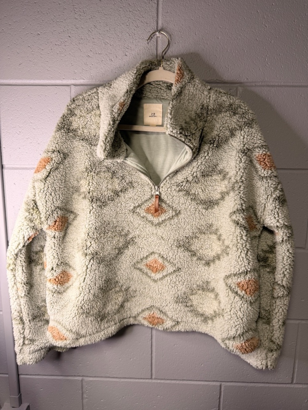 Thread & Supply Sage Shaggy Aztec Half-Zip Pullover - Picture 2 of 5